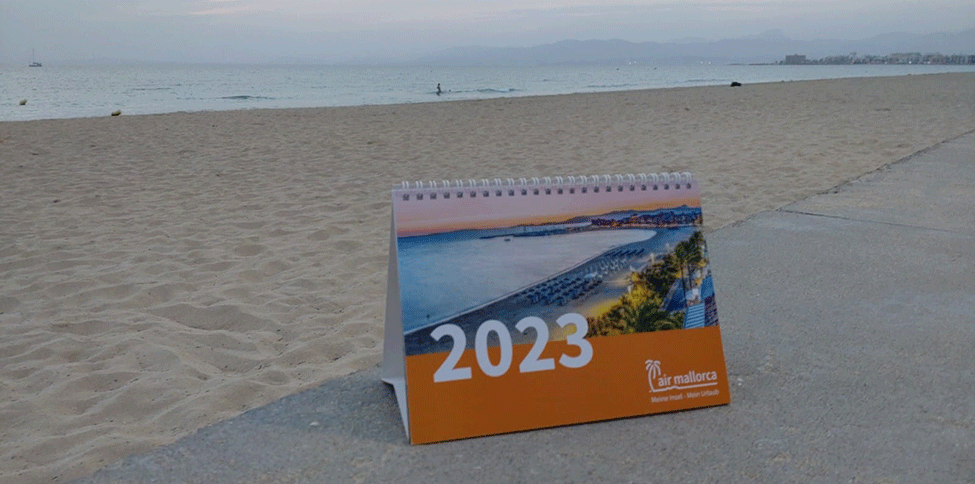 Mallorca Kalender 2023 an der Playa de Palma